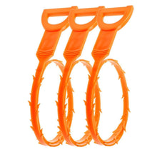 Load image into Gallery viewer, 3 Pack Drain Snake Hair Drain Clog Remover Cleaning Tool